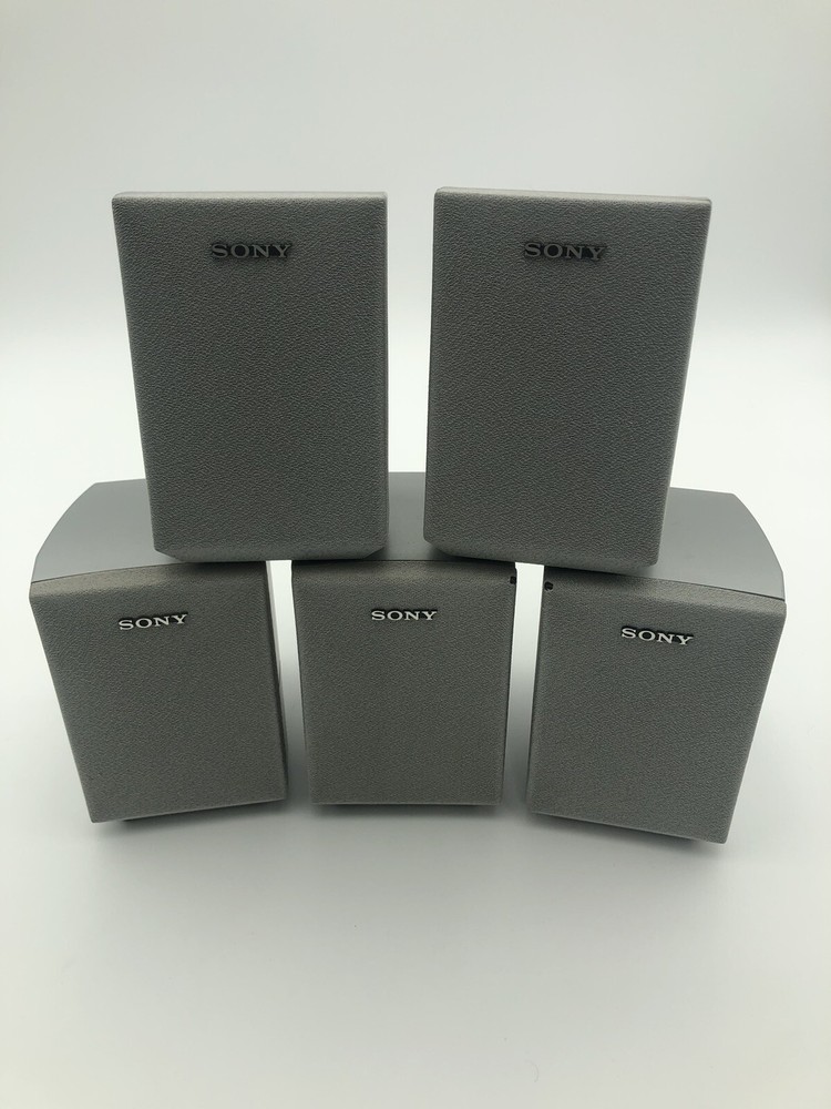 Sony SS-MSP1 5-Piece Gray Surround Sound Satellite Speaker Set Tested and Working