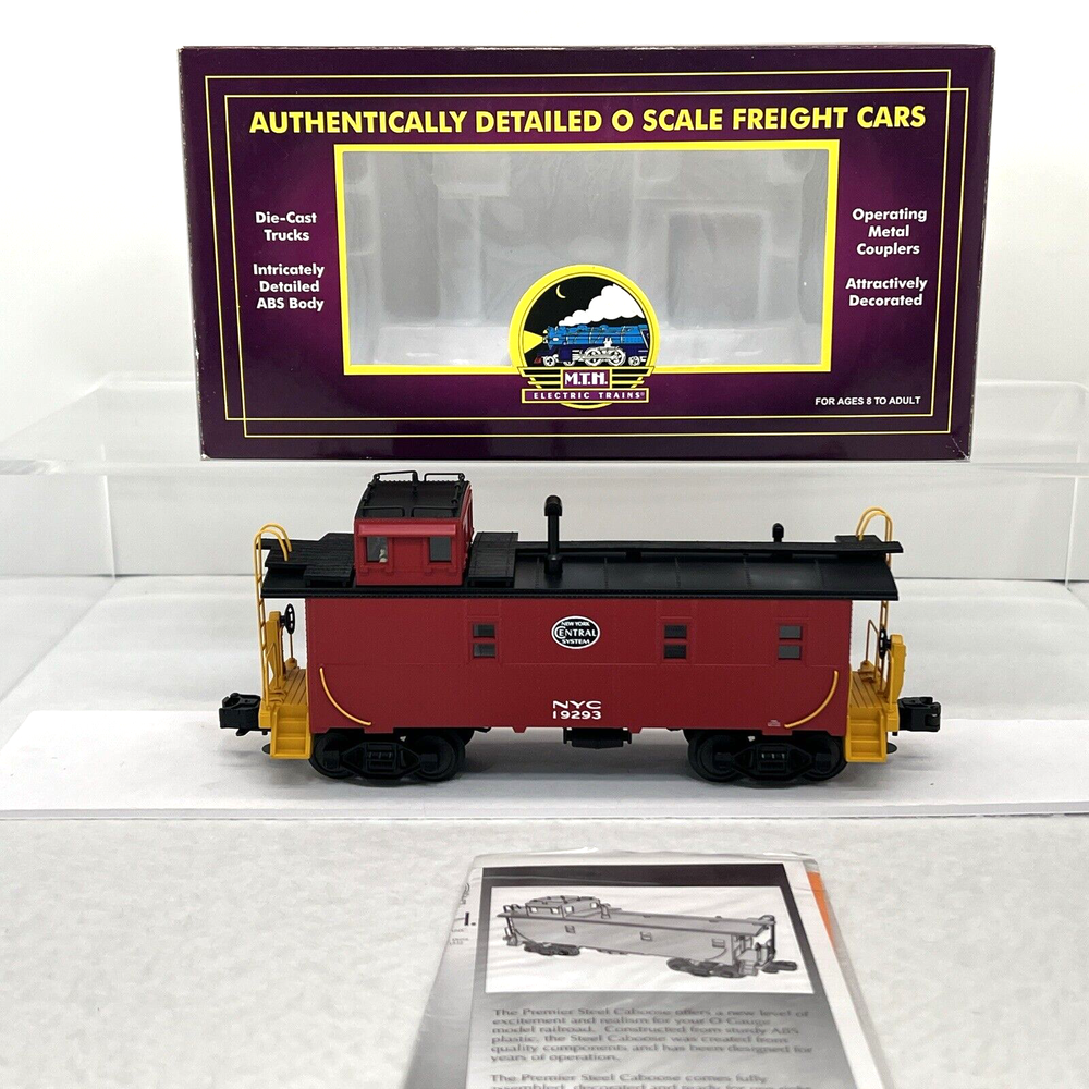 MTH Premier 20-91125 New York Central Steel Caboose #19293 O Gauge Used NYC