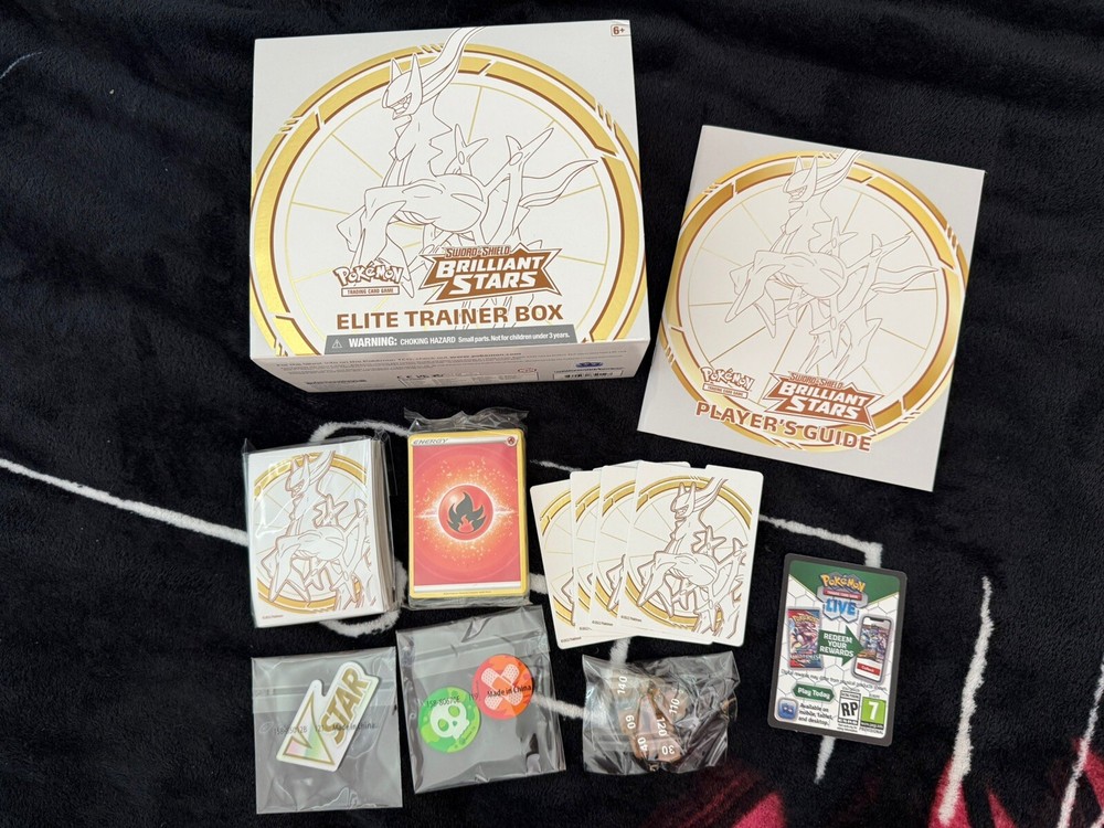 Pokemon EMPTY Brilliant Stars ETB wt accessories! Storage for cards❗️NO PACKS❗️