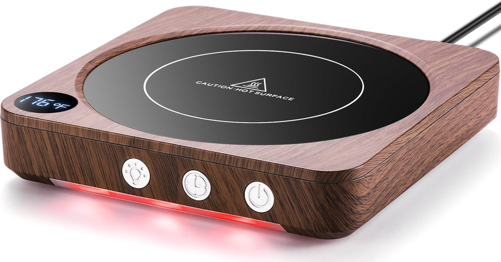 Mug Warmer - 36W Coffee Mug Warmer for Desk with Temperature Display, 2-12Hrs Au