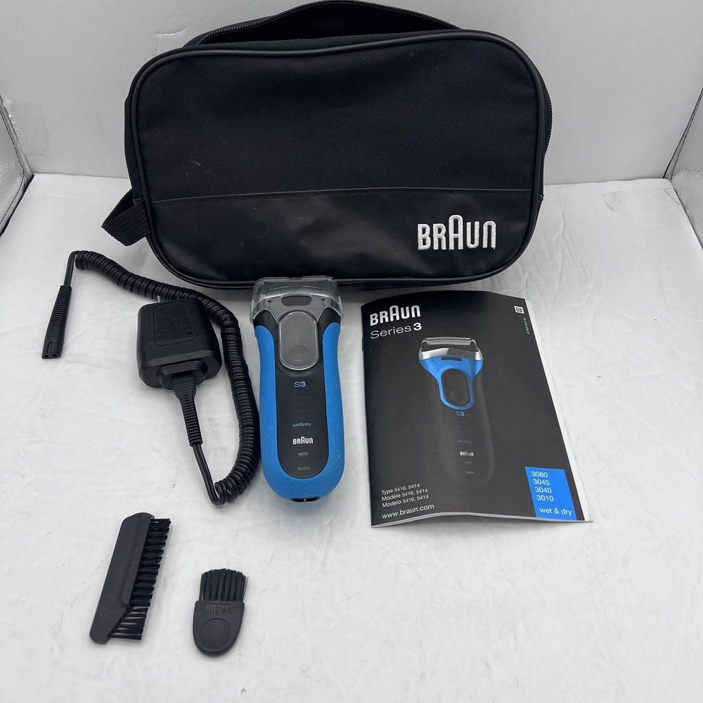 Braun Series 3 3080S Rechargeable Wet & Dry Electric Shaver for Men
