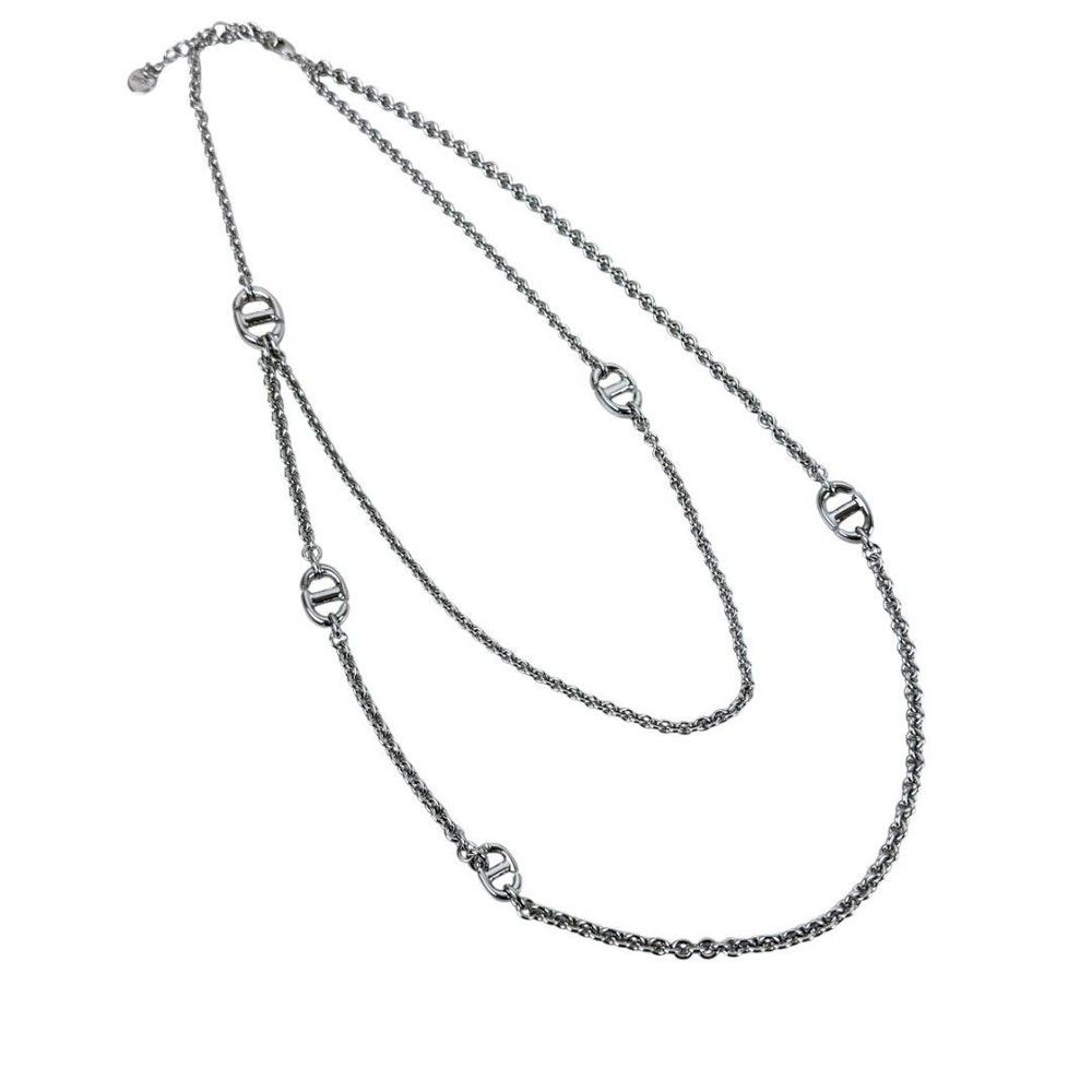 Christian Dior Double Chain Necklace Cd