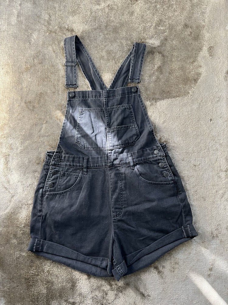 Free People Ziggi Denim Overalls Dark Wash Dungarees M Designed In Italy