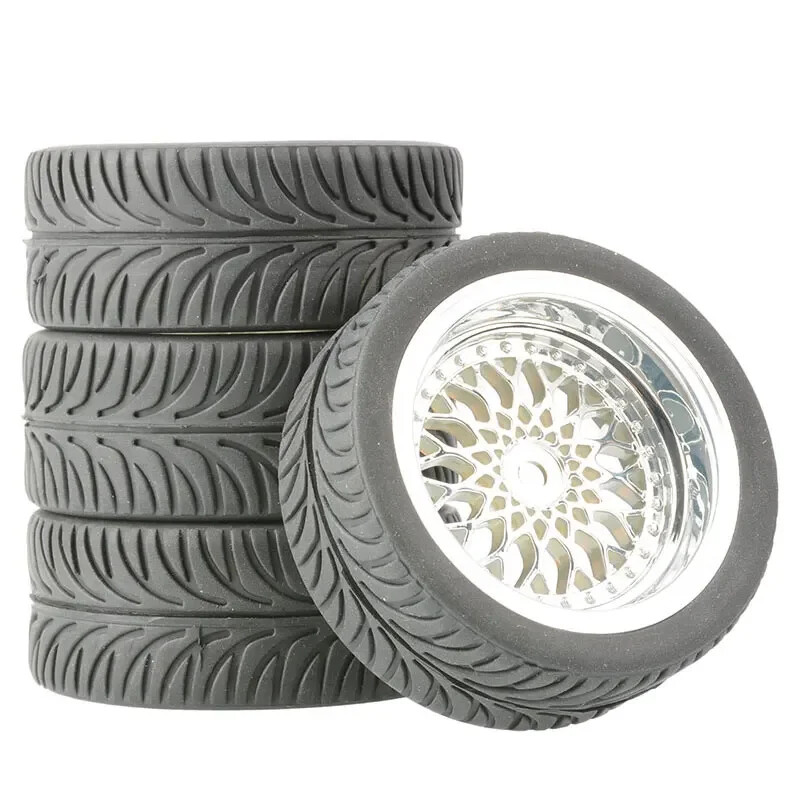 1:10 RC Rally Wheels & Tires 6/9mm Offset for HSP HPI Tamiya Kyosho Redcar