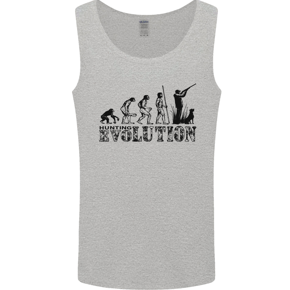 Evolution of a Hunter Funny Hunting Hunt Mens Vest Tank Top