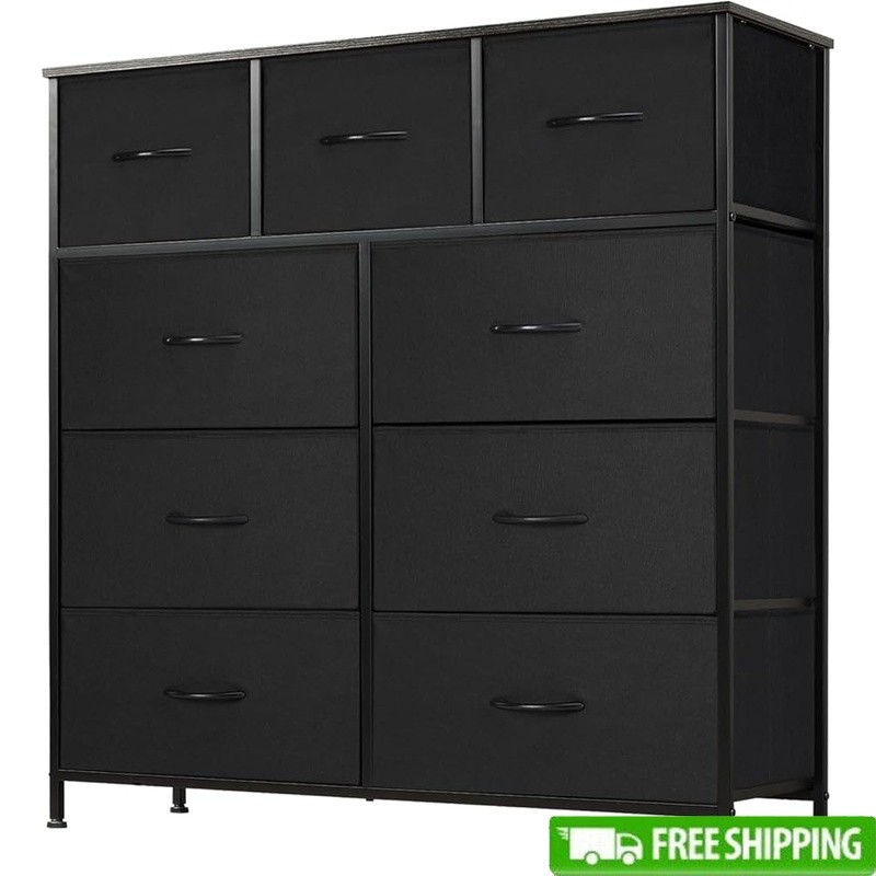 Multi-Purpose Dresser Storage Organizer W/ 9 Drawers Bedroom & Nursery New
