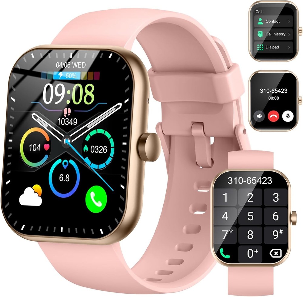 2025 Smartwatch for Women with 1.96 Screen Call Fitness Tracker