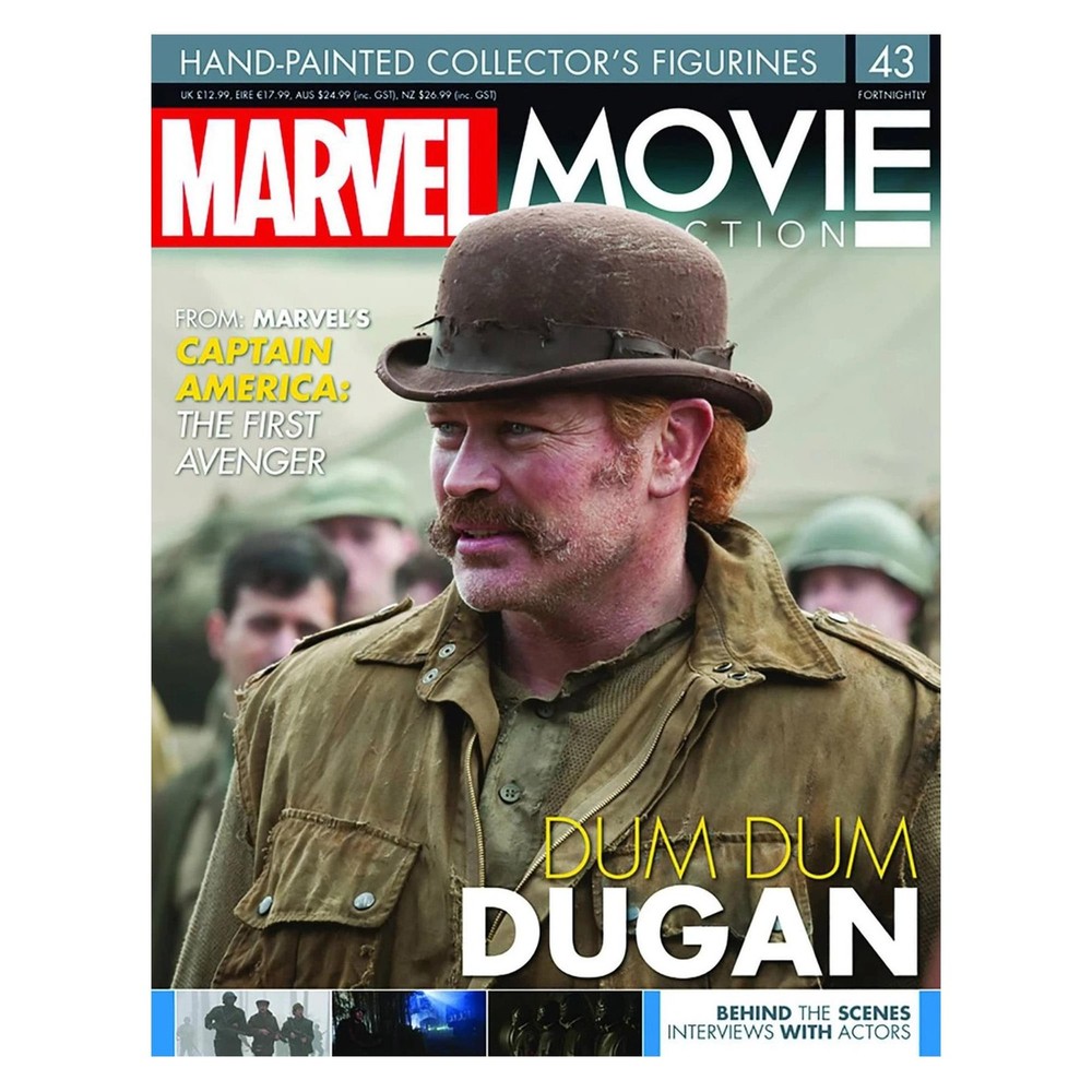 Eaglemoss Marvel Movie Collection Magazine Issue 43 Dum Dum Dugan Figure