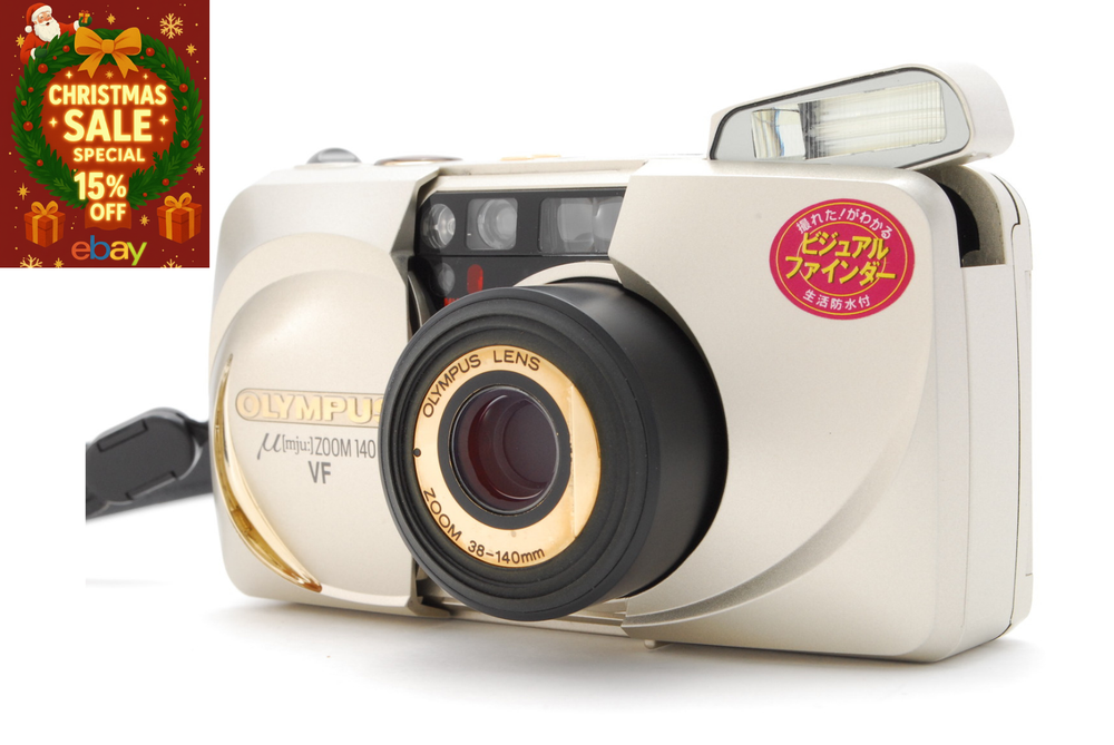 [Christmas Gift Sale] Olympus mju zoom 140 VF 35mm Film Camera JAPAN-image