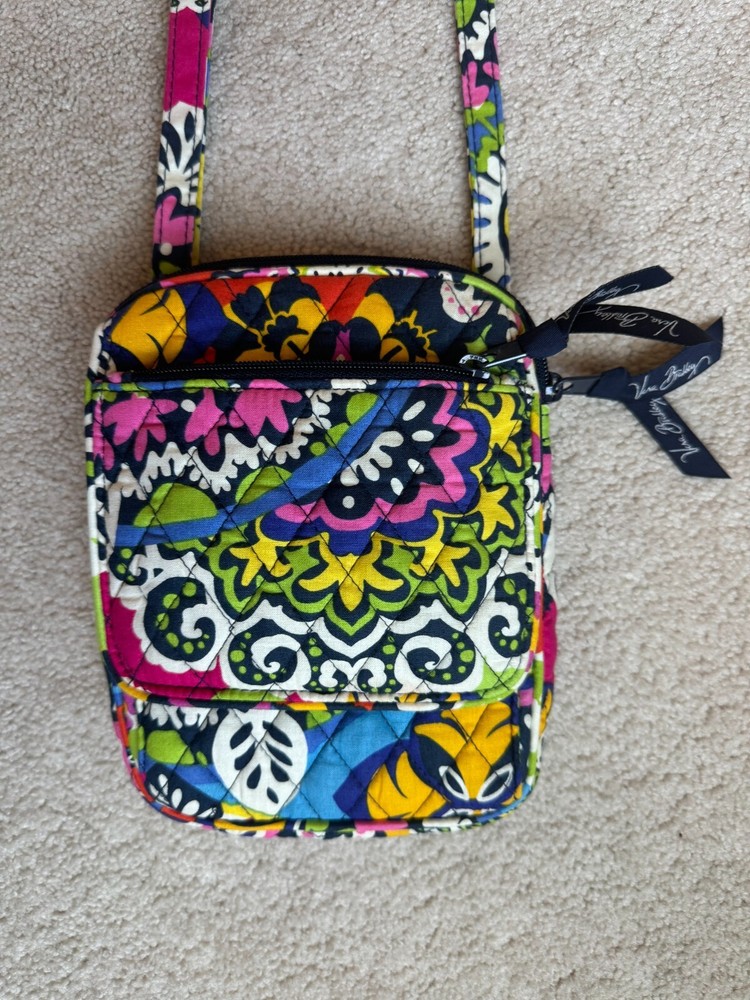 Vera Bradley Rio Crossbody Hipster in Bright Colors Excellent Condition