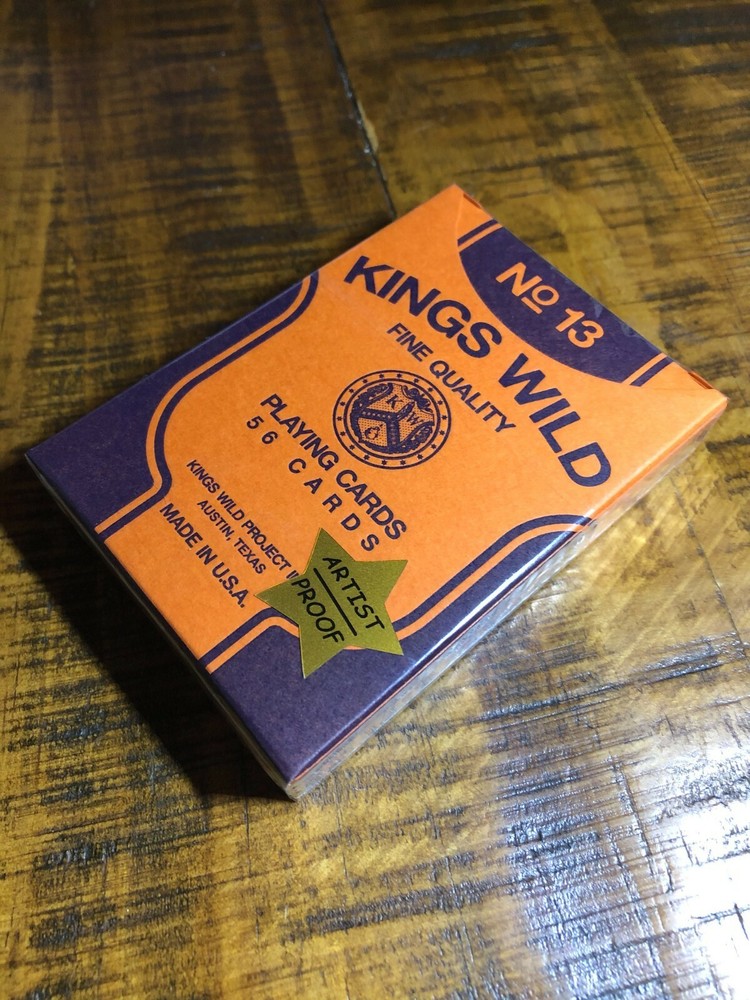 RARE Back To School Crayon Playing Cards Kings Wild ARTIST PROOF Limited Edition-image