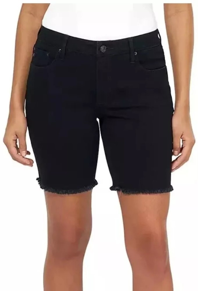 Seven7 Ladies Relaxed Bermuda Short Size 8 Black