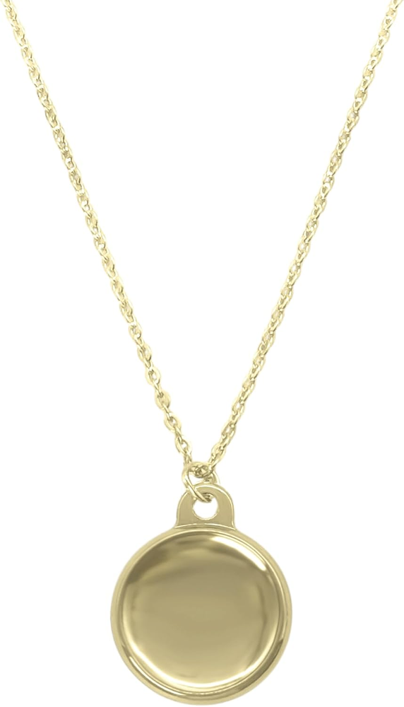 Gold Silver Chain Airtag Necklace Holder for Women & Adults