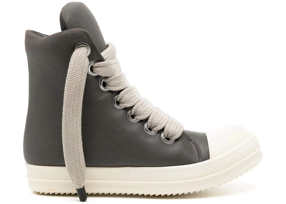 Rick Owens Jumbo Lace Padded Ramones High Dark Dust