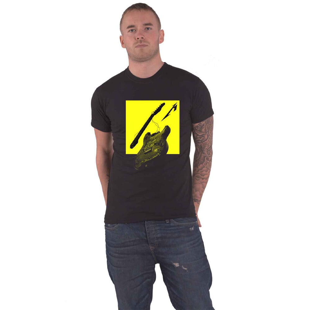 Metallica M72 Seasons Broken Burnt Guitar Official Unisex Black T-Shirt