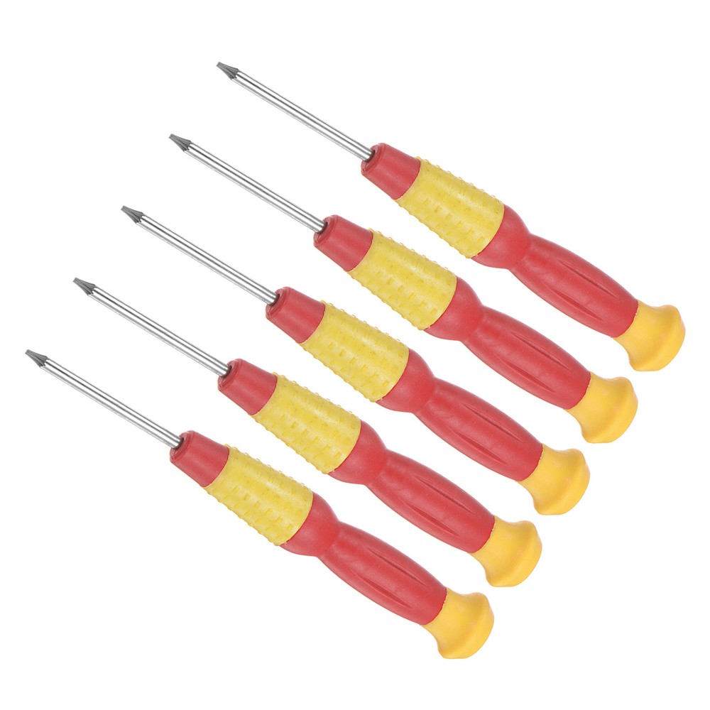 5pcs T5 Torx Screwdriver Set 6-Point 120mm Anti-Slip Handle
