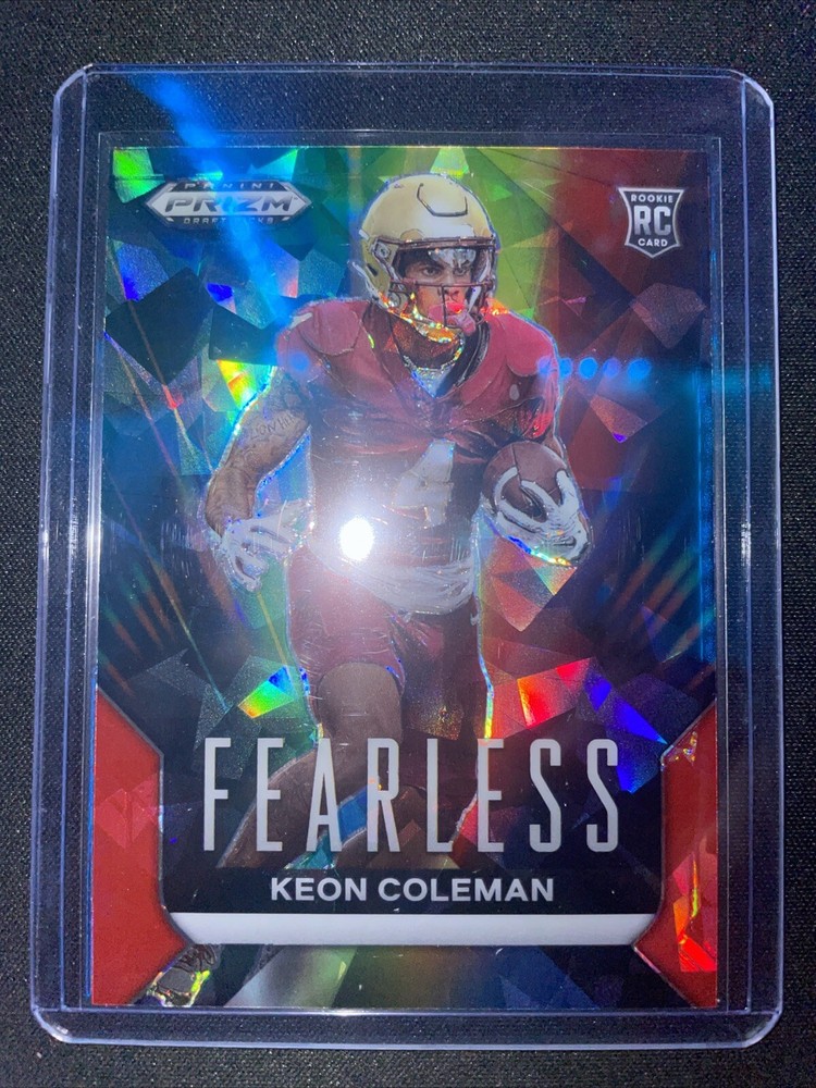 2024 Panini Prizm Draft Picks Keon Coleman Instant Fearless Rookie Card F-KC