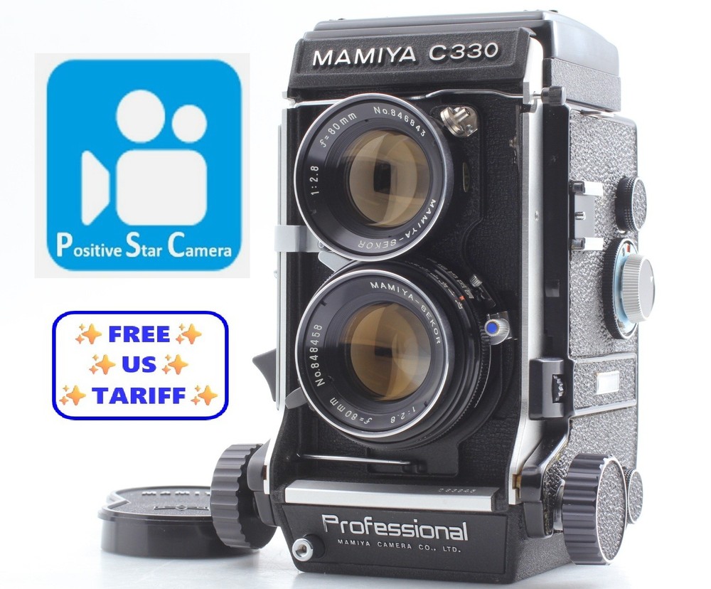 🎦VIDEO👀✨MINT✨ Mamiya C330 Professional TLR 80mm f2.8 Blue Dot From JAPAN