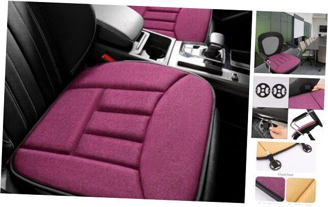 Car Seat Cushion Memory Foam Seat Cushion Reddish Purple/1 Pack Reddish Purple