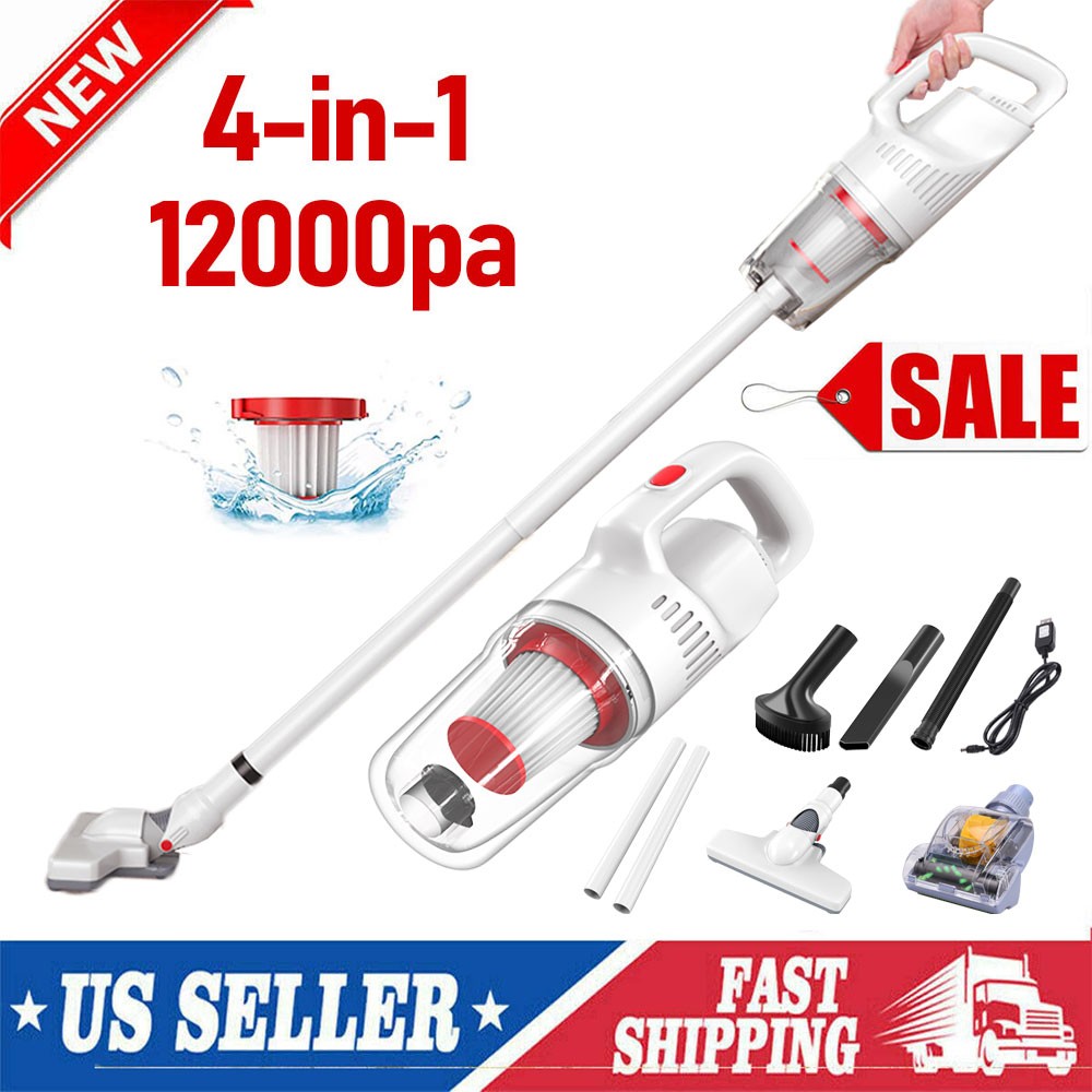 Lightweight Cordless Vacuum Cleaner 12000PA Handheld Stick Vacuum Cleaners
