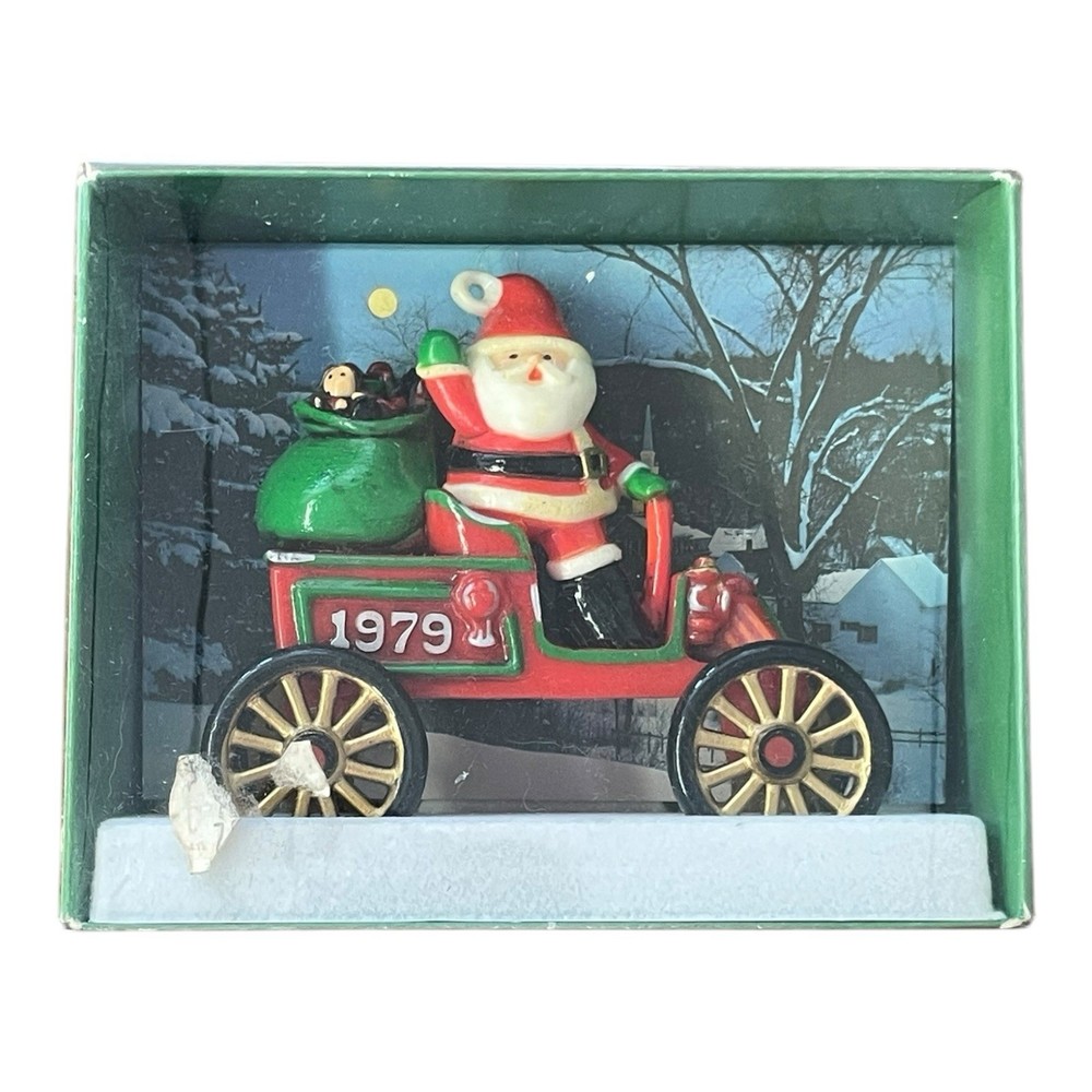 Santa’s Motorcar 1979 Hallmark Tree Trimmer Collection Ornament