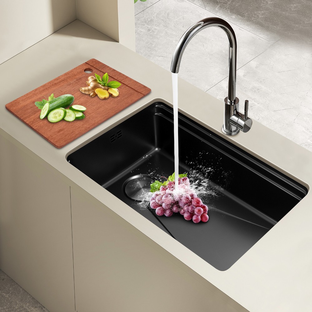 Durable Double Basin Stainless Steel Kitchen Sink with Chopping Board