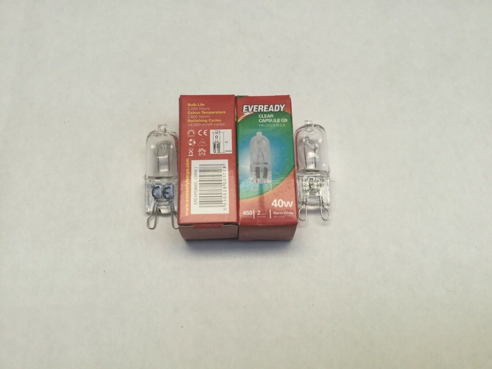 Smeg Oven Halogen Lamp Light Bulb Globe 40W 2-Pack TRA93BL TRA93P