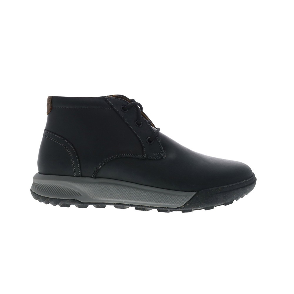 Florsheim Trailmix Chukka 14424-010 Mens Black Leather Chukkas Boots