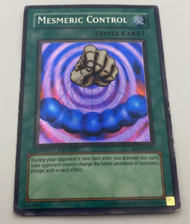 YuGiOh Mesmeric Control SOI-ENSE4 Limited Edition Rare Card