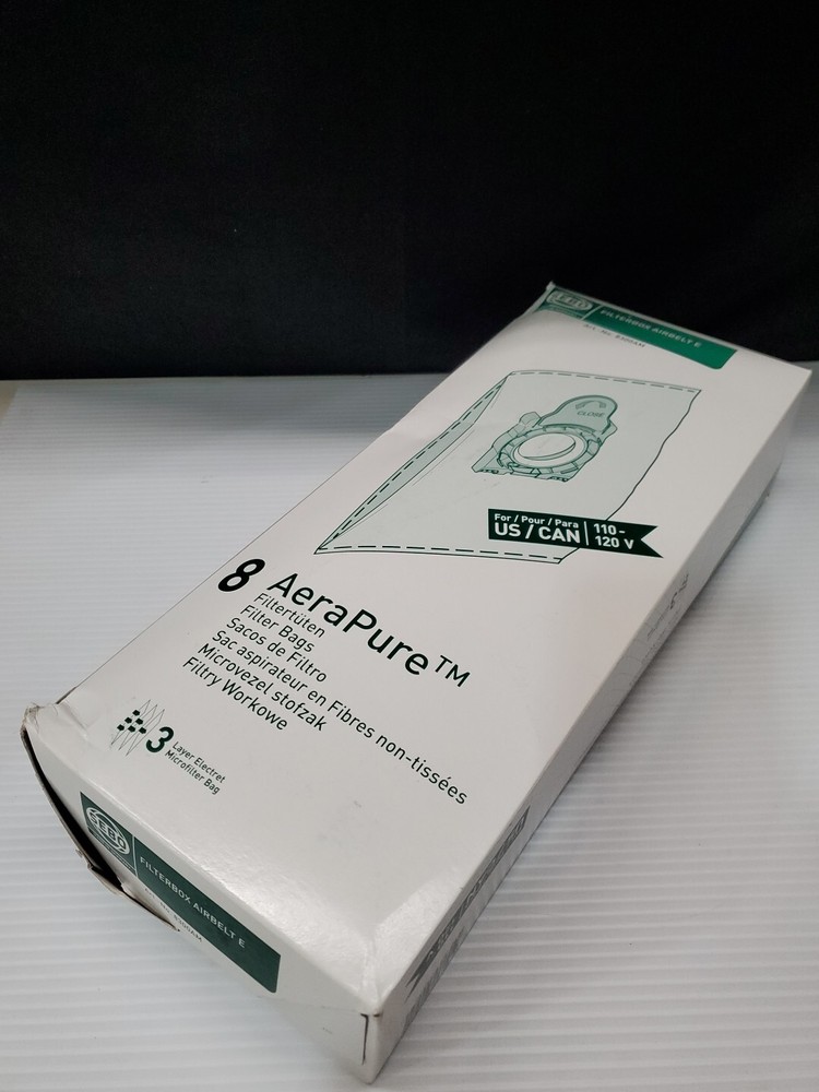 (8) Sebo Airbelt E Canister Vacuum Bags 8300AM GENUINE