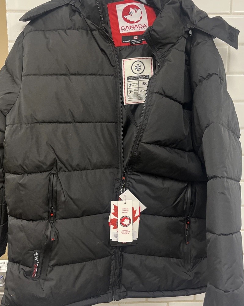 New Canada Weather Gear Men’s Size M Black  Grey MSRP $200pp