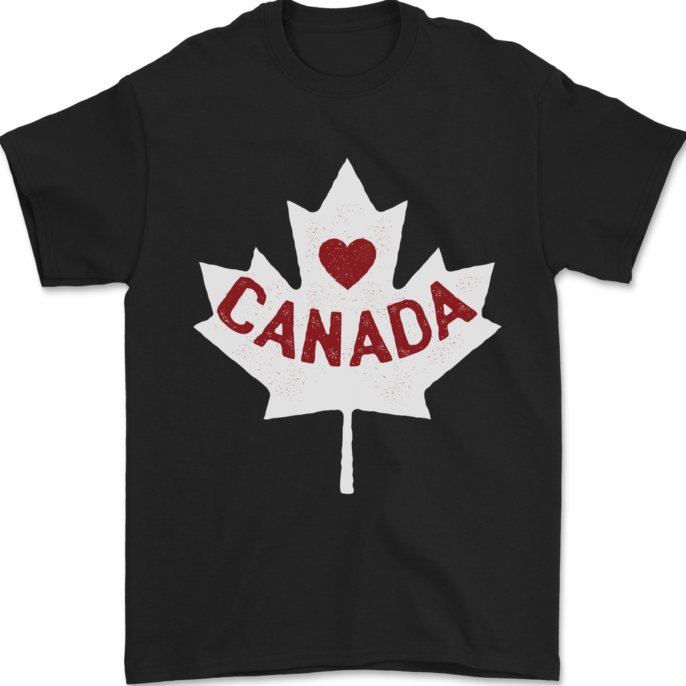 Canadian Flag Patriotic Men's T-Shirt - 100% Cotton Comfort