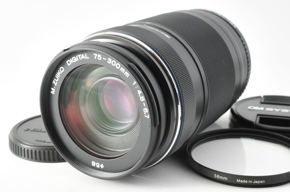 Olympus M.Zuiko 75-300mm F4.8-6.7 II ED MSC Telephoto Lens from Japan Mint Condition