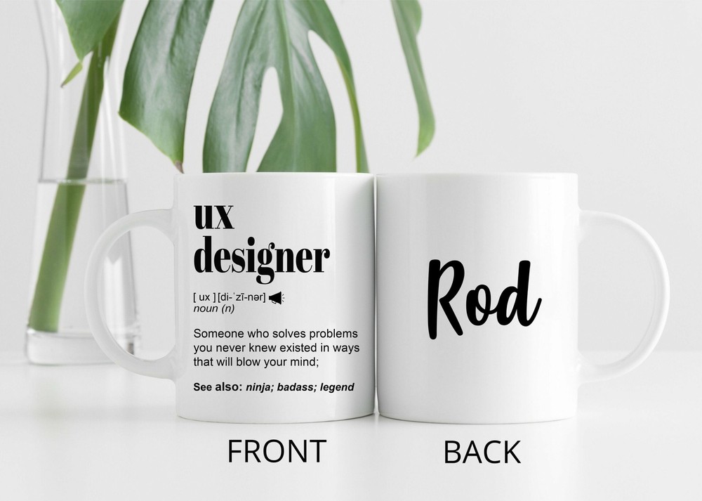 Funny Ux Designer Gift Mug L Personalized Coffee Cup For Men & Women L For