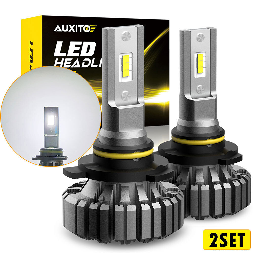 AUXITO 4x 9012 LED Headlight Bulb Hi/Low Beam 20000LM 6500K CANBUS 300% Brighter