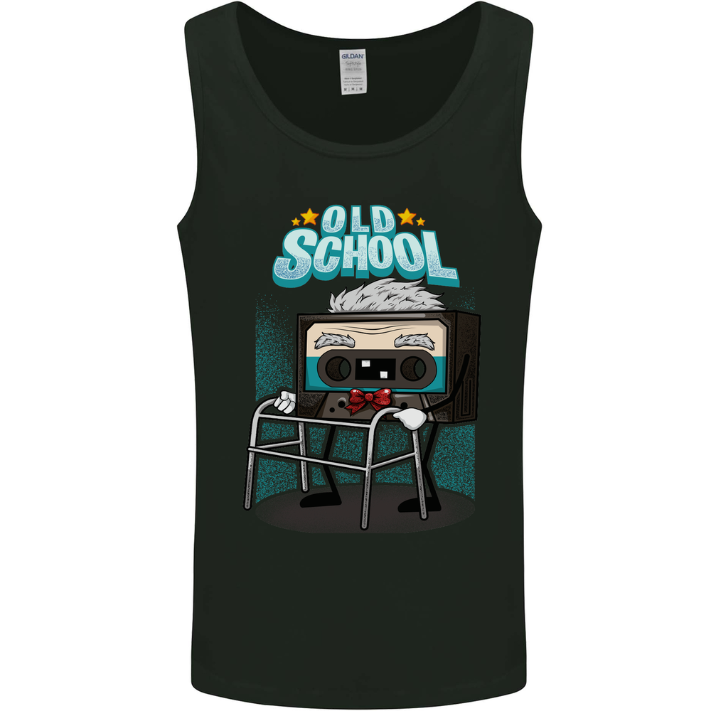 Old School 80s Music Cassette Retro 90s Mens Vest Tank Top