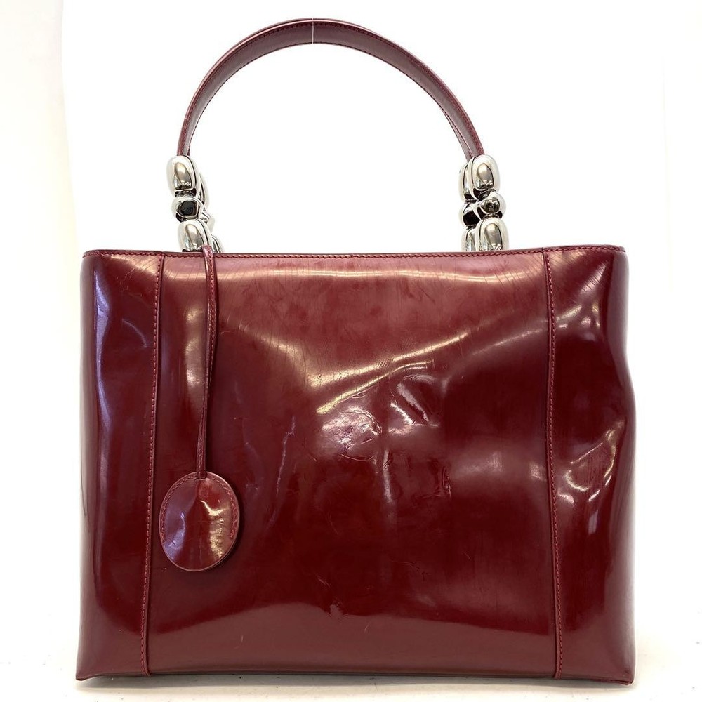 Dior Maris Pearl Patent Leather Shoulder Bag FS712 New Luxury Designer Purse