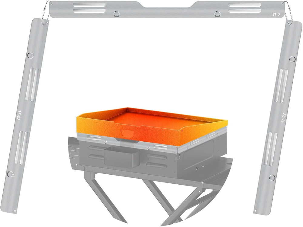 Stainless Steel Magnetic Wind Guards for Blackstone 17 Inch Griddle Side Shelf Accessories