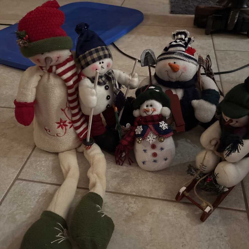 Snowman Stuffed Set Of 5
