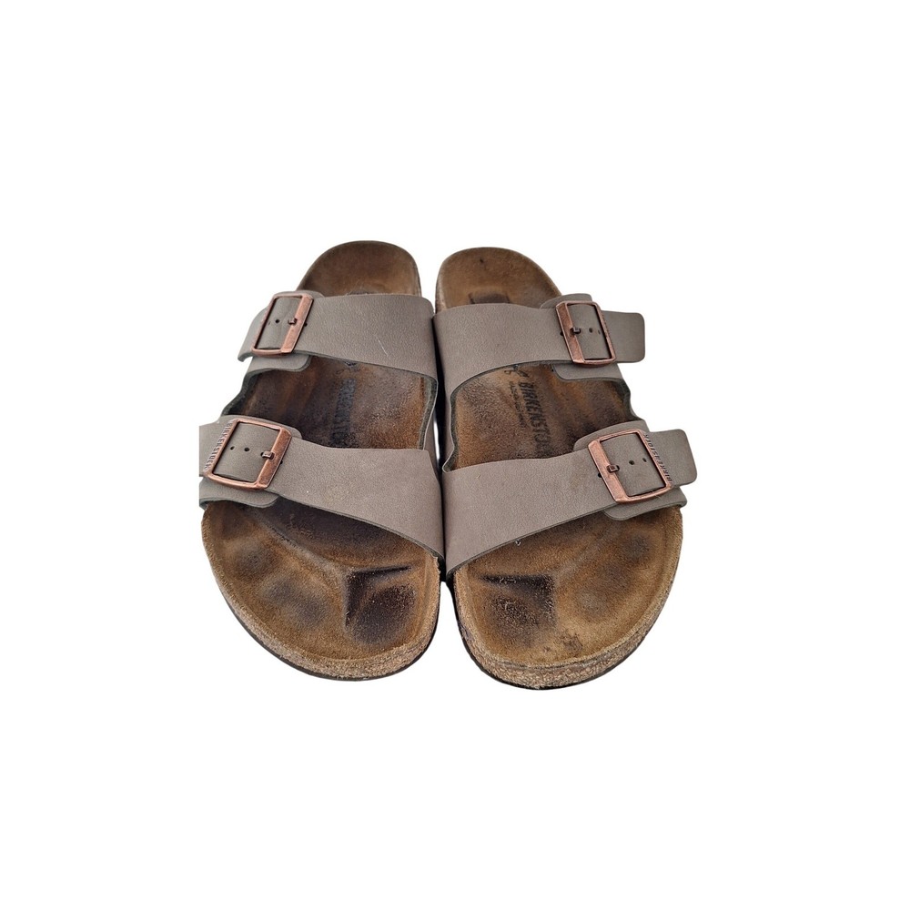 Birkenstock Arizona Sandals Men's Size 46 EU US 13 Light Tan Straps Cork