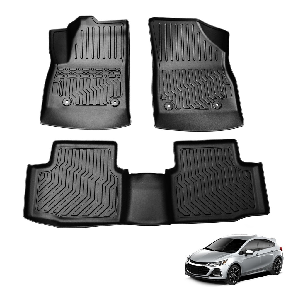 2016-2019 Chevrolet Cruze TPE All-Weather Floor Mats for 1st & 2nd Row