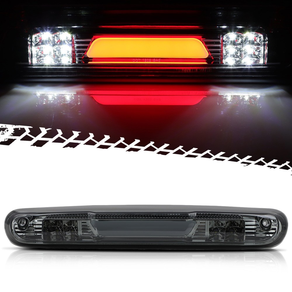 3rd Brake Light Cargo Lamp for 2007-2013 GMC Sierra Chrome Smoke Lens  