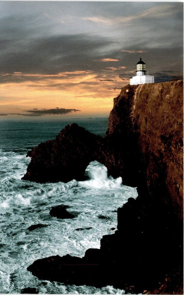Point Bonita Lighthouse, Marin County, California, Paris, 1934 Postcard