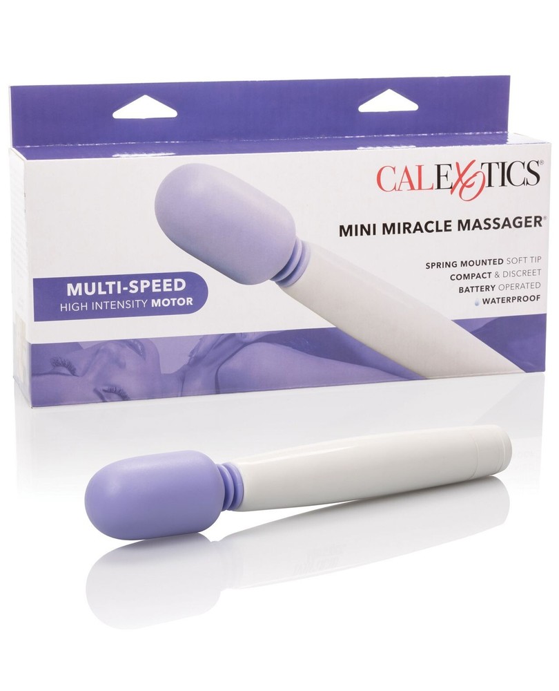 CalExotics Mini Miracle Massager Wand with Multi-Speed Settings Battery Powered and Waterproof Design