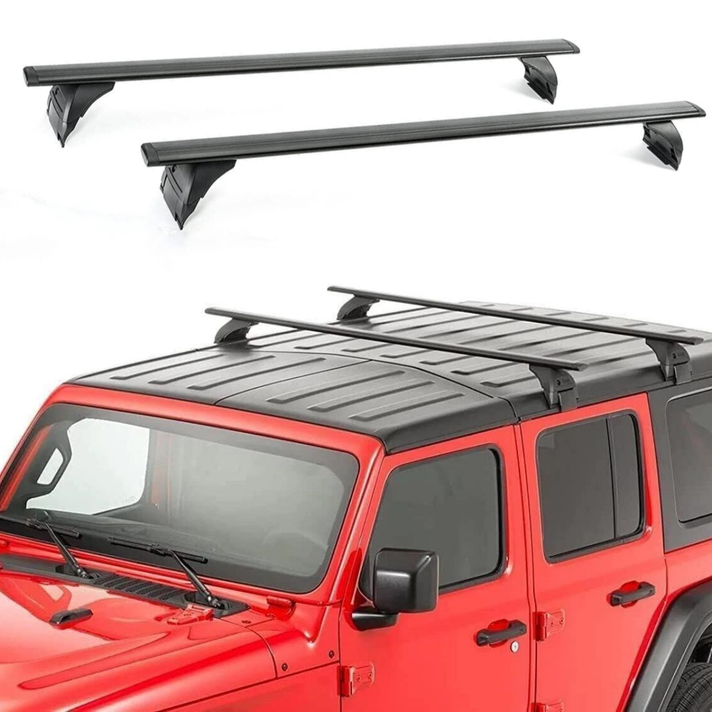 2PCS Roof Rail Rack Cross Bar Crossbar For Jeep Wrangler JL JK 2007-2024 2025