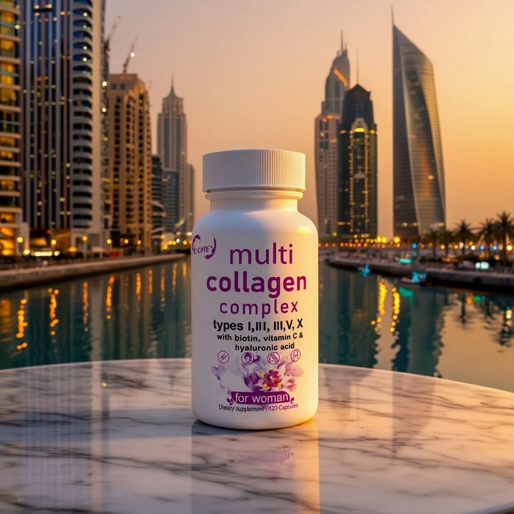 Multi Collagen 120 Capsule Supplement for Women Men Type I, II, III, V, X US
