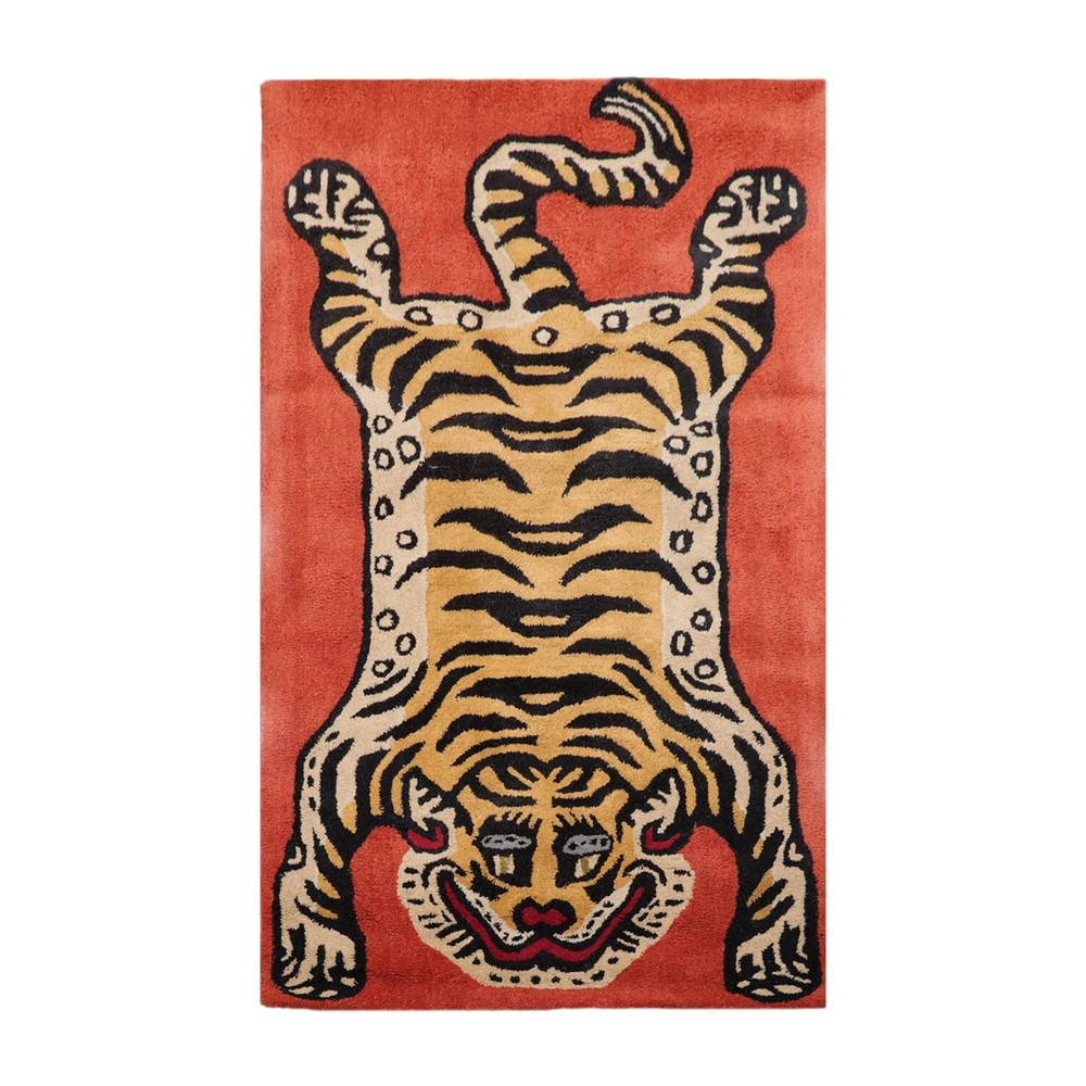 Tiger Handmade 100% Wool Novelty/Animal Oriental Carpet is the new signature 6x9
