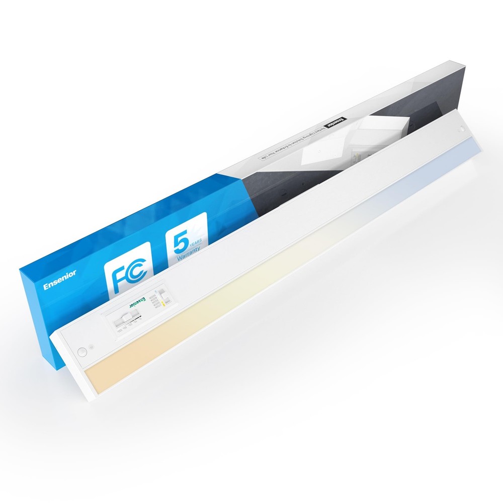 18 Inch LED Under Cabinet Lighting Hardwired or Plug-in Installation, 5CCT Co...