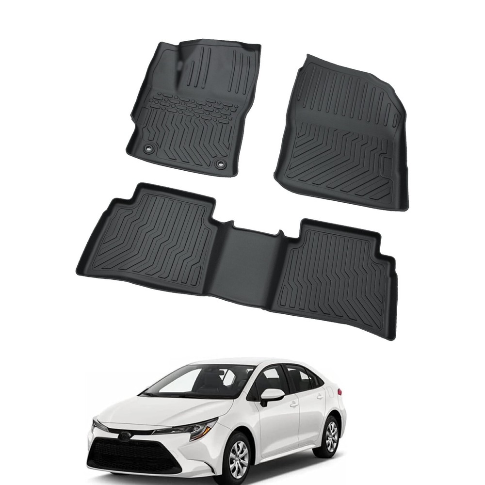 Alfombrillas 3D forro para Toyota Corolla 2020-2024 sedán 4 puertas todo tipo de clima TPE