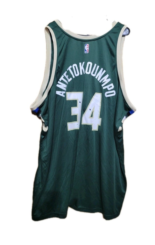 Milwaukee Bucks Giannis Antetokounmpo #34 NBA Jersey Mens sz 4XL